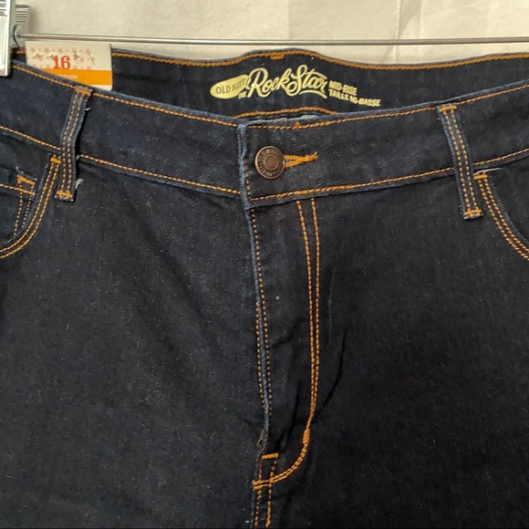 Old Navy Rockstar mid rise Dark wash jeans Size 16 - Picture 5 of 12